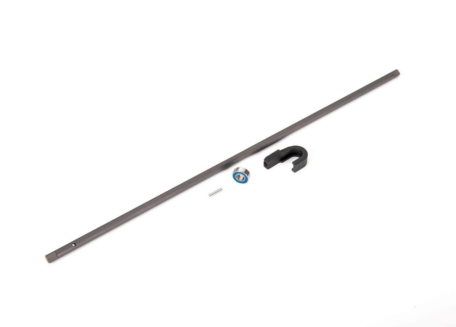 Traxxas 9356 Driveshaft, center, steel (278mm)/ pin/ support, center driveshaft/ 5x11x4 bearing - Excel RC
