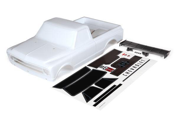 Traxxas 9411T Body, Chevrolet C10 (White) (Includes Wing & Decals) - Excel RC