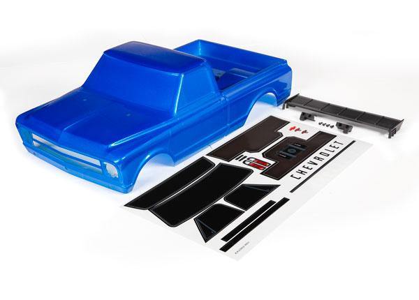 Traxxas 9411X Body, Chevrolet C10 (Blue) (Includes Wing & Decals) - Excel RC