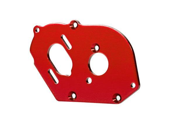 Traxxas 9490R Plate, Motor, Red (4Mm Thick) (Aluminum)/ 3X10Mm Cs With Split And Flat Washer (2) - Excel RC