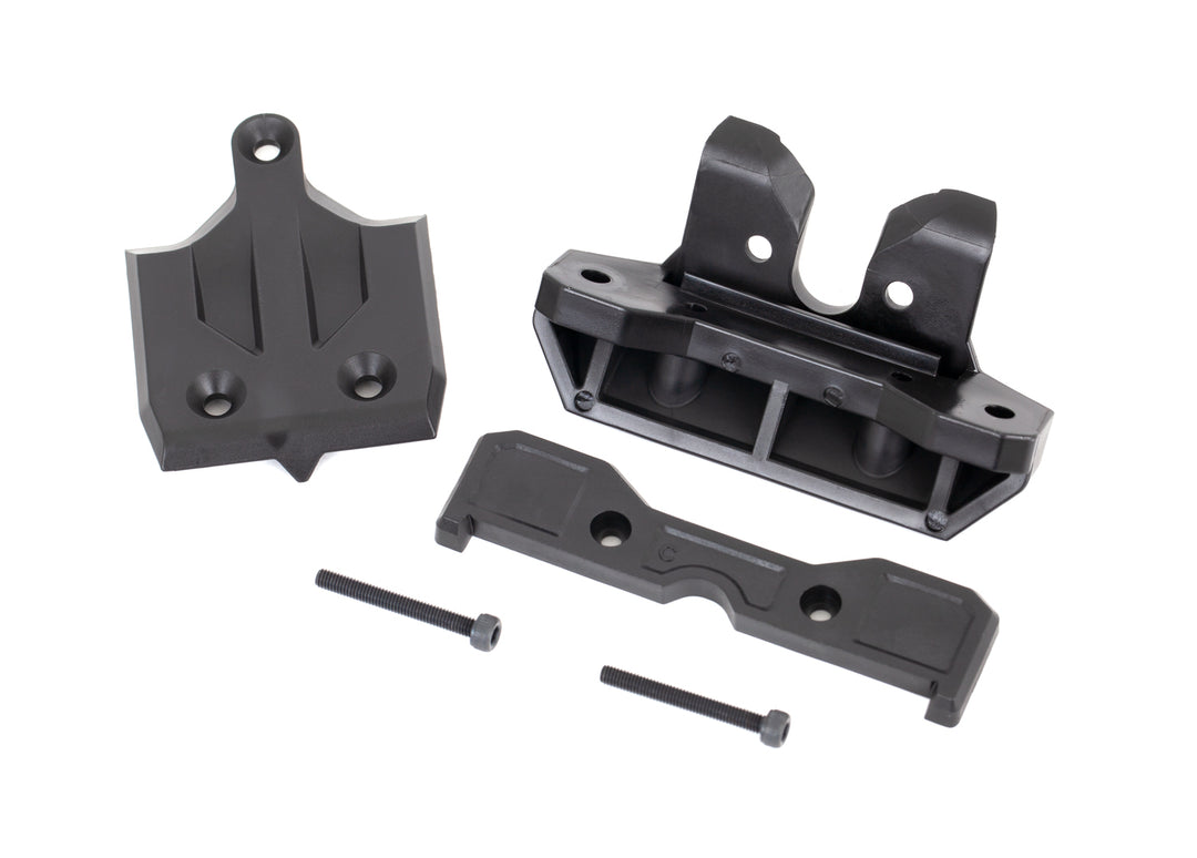 Traxxas Rear Bumper With Skidplate and Tie Bar Mount 3x25 CS (2) 9536