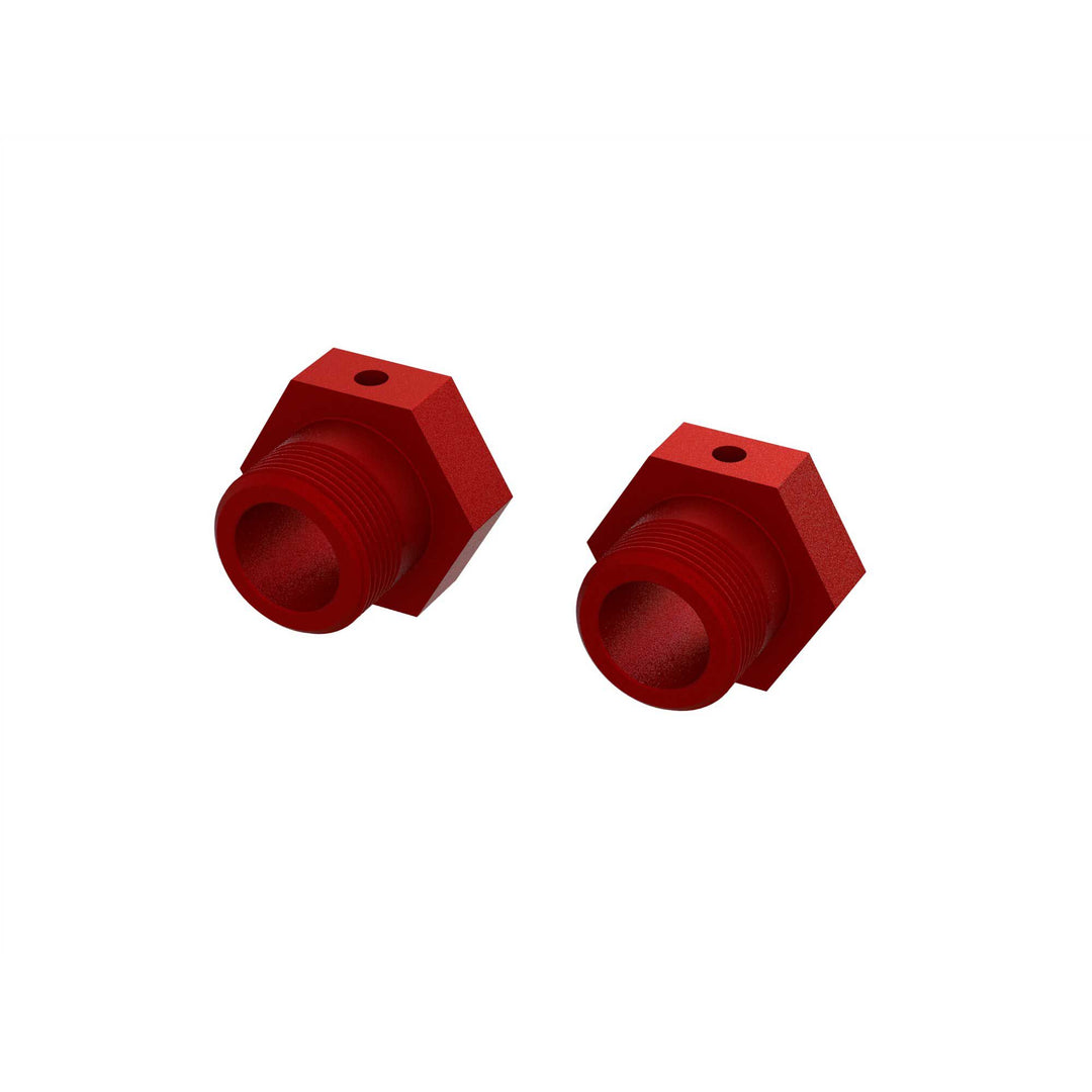 ARRMA Aluminum Wheel Hex 24mm (Red) (2) ARA310928