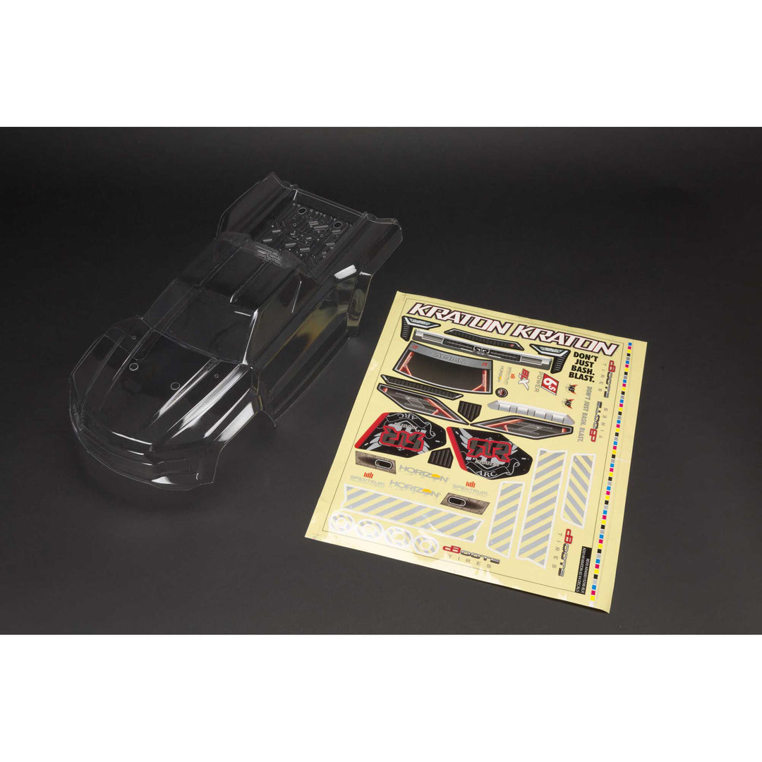 ARRMA Kraton 6S BLX Clear Bodyshell (inc. Decals) ARA406158