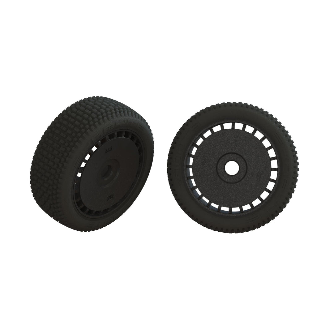 ARRMA dBoots Exabyte Tire Set Glued Black (1 Pair) ARA550098