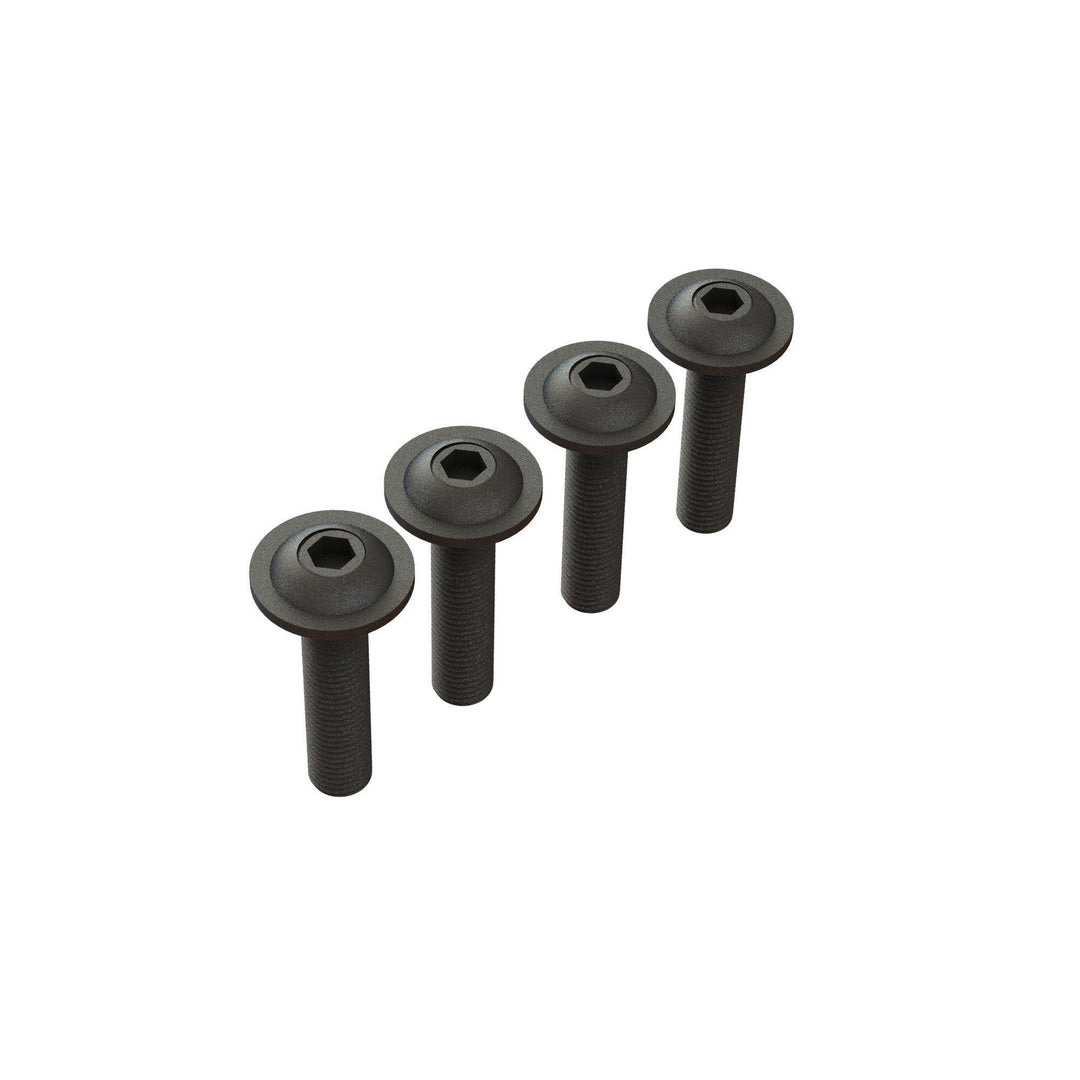 Arrma Button Head Screw Flanged M4x18mm (4) ARA727412 - Excel RC