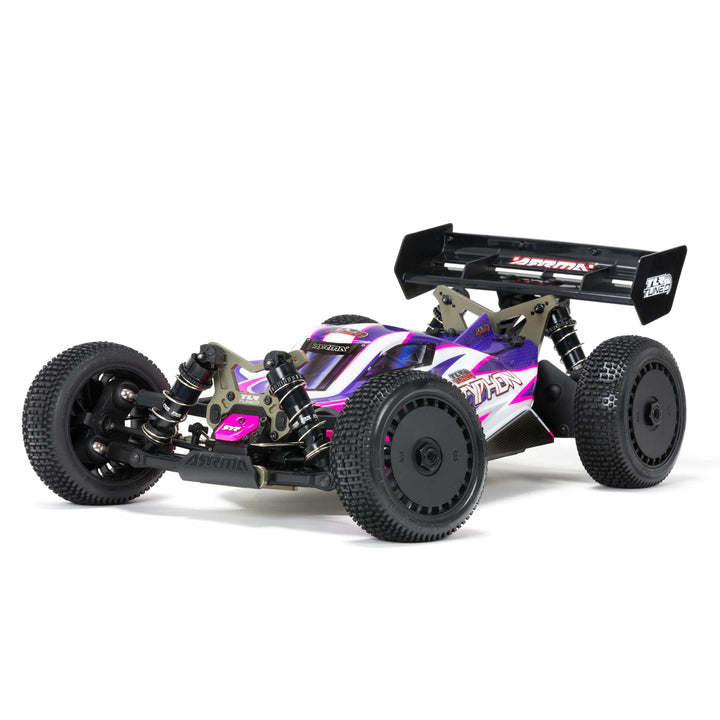 ARRMA Team Losi Tuned Typhon 1/8 4WD Roller Pink/Purple ARA8306