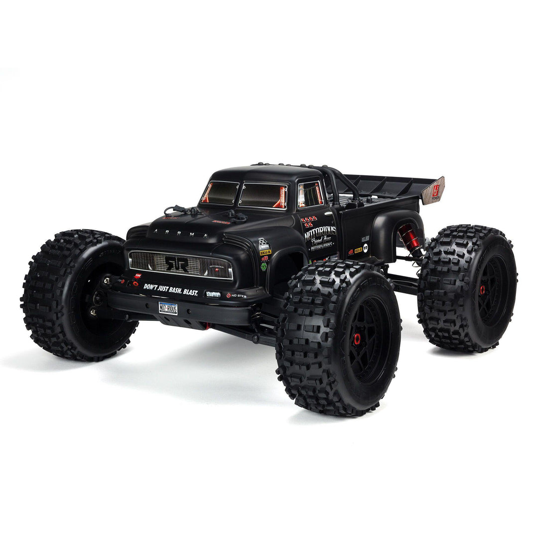 Arrma NOTORIOUS 6S 4WD BLX 1/8 Stunt Truck RTR Black - Excel RC