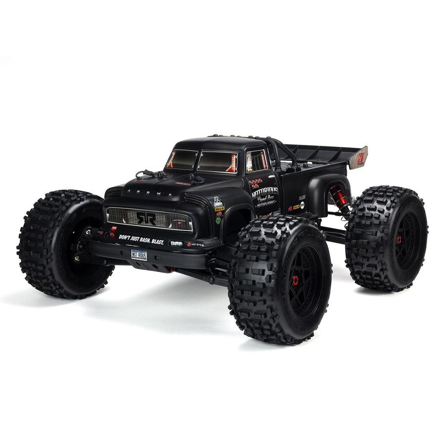 Arrma NOTORIOUS 6S 4WD BLX 1/8 Stunt Truck RTR Black - Excel RC