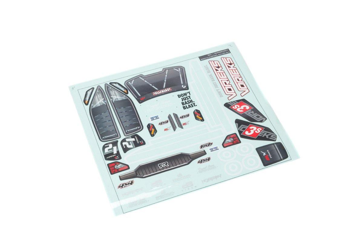 Arrma ARA402318 Clear Body with Decals and Window Masks:  VORTEKS 4X4 BLX - Excel RC
