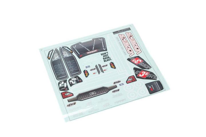 Arrma ARA402318 Clear Body with Decals and Window Masks:  VORTEKS 4X4 BLX - Excel RC