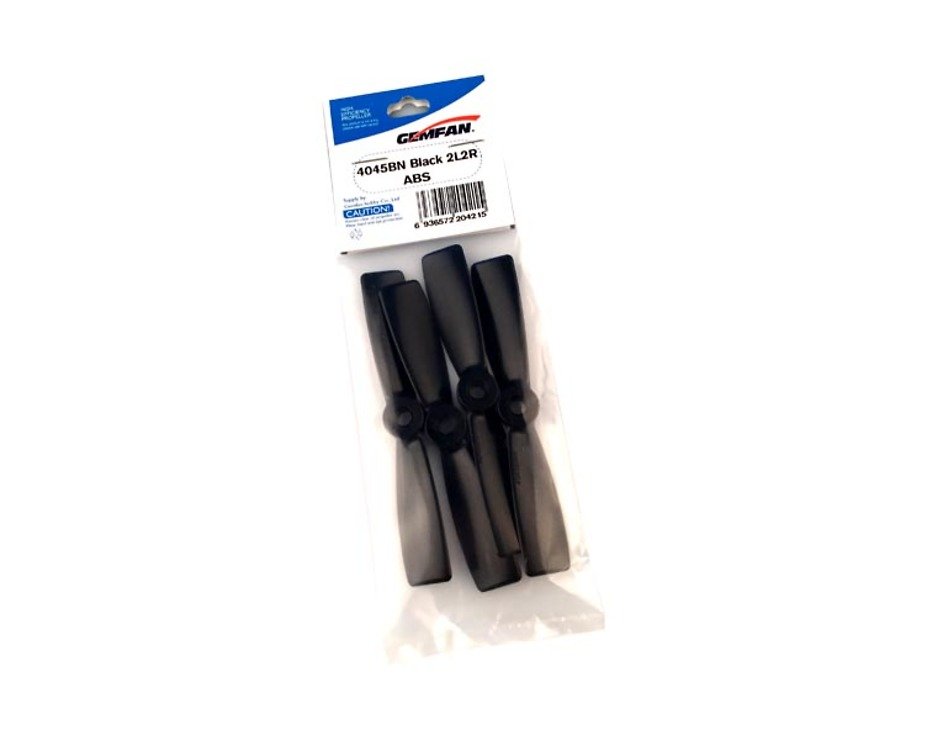 Gemfan BULLNOSE ABS 2-Blades 4045 BLACK 4 Propellers Per Pack