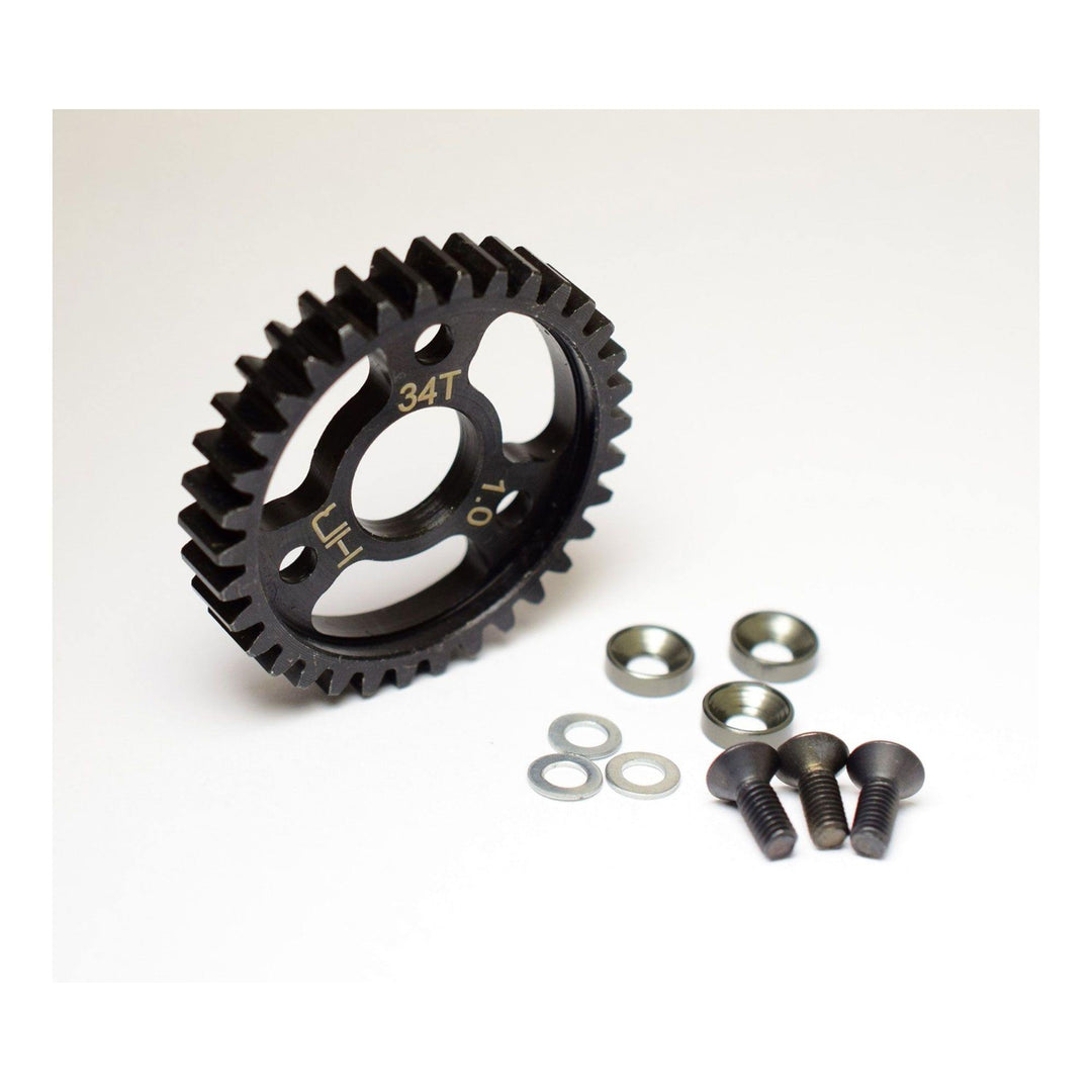 Hot Racing HRASRVO434 Steel Spur Gear 34T 1.0 Mod: Traxxas - Excel RC