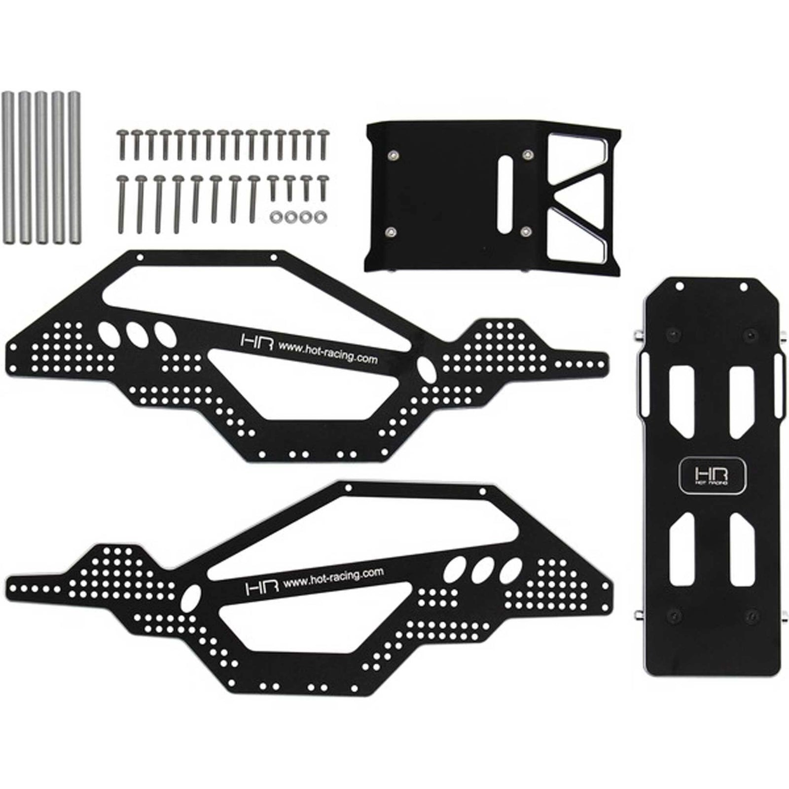 Hot Racing Aluminum Rock Racer Conversion Chassis- SCX24 - Excel RC