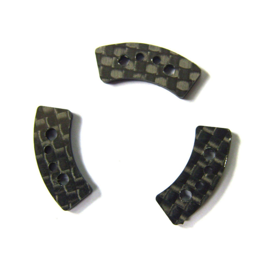 Hot Racing HRATRX15GSL Carbon Fiber Long Slipper Clutch Pads (3): Traxxas - Excel RC