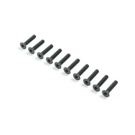 Losi Flat Head Screws, M3 x 14mm (10) LOS235178 - Excel RC