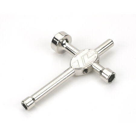 Losi 4-Way Steel Wrench (17mm, 10mm, 8mm, 1/4") LOSB4603