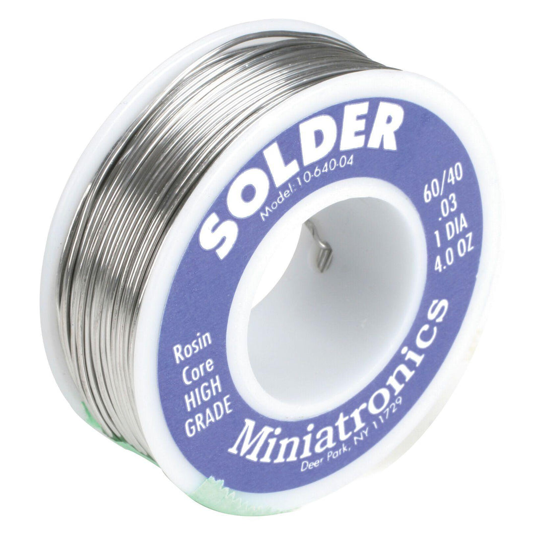 Minatronics Rosin Core Solder 60/40, 4oz - Excel RC
