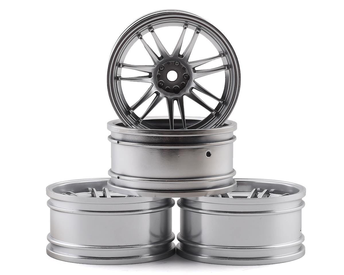 MST MXS-832010FS RE30 Wheel Set (Flat Silver) (4) (+10 Offset) w/12mm Hex - Excel RC