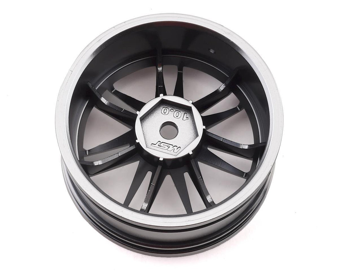 MST MXS-832010FS RE30 Wheel Set (Flat Silver) (4) (+10 Offset) w/12mm Hex - Excel RC