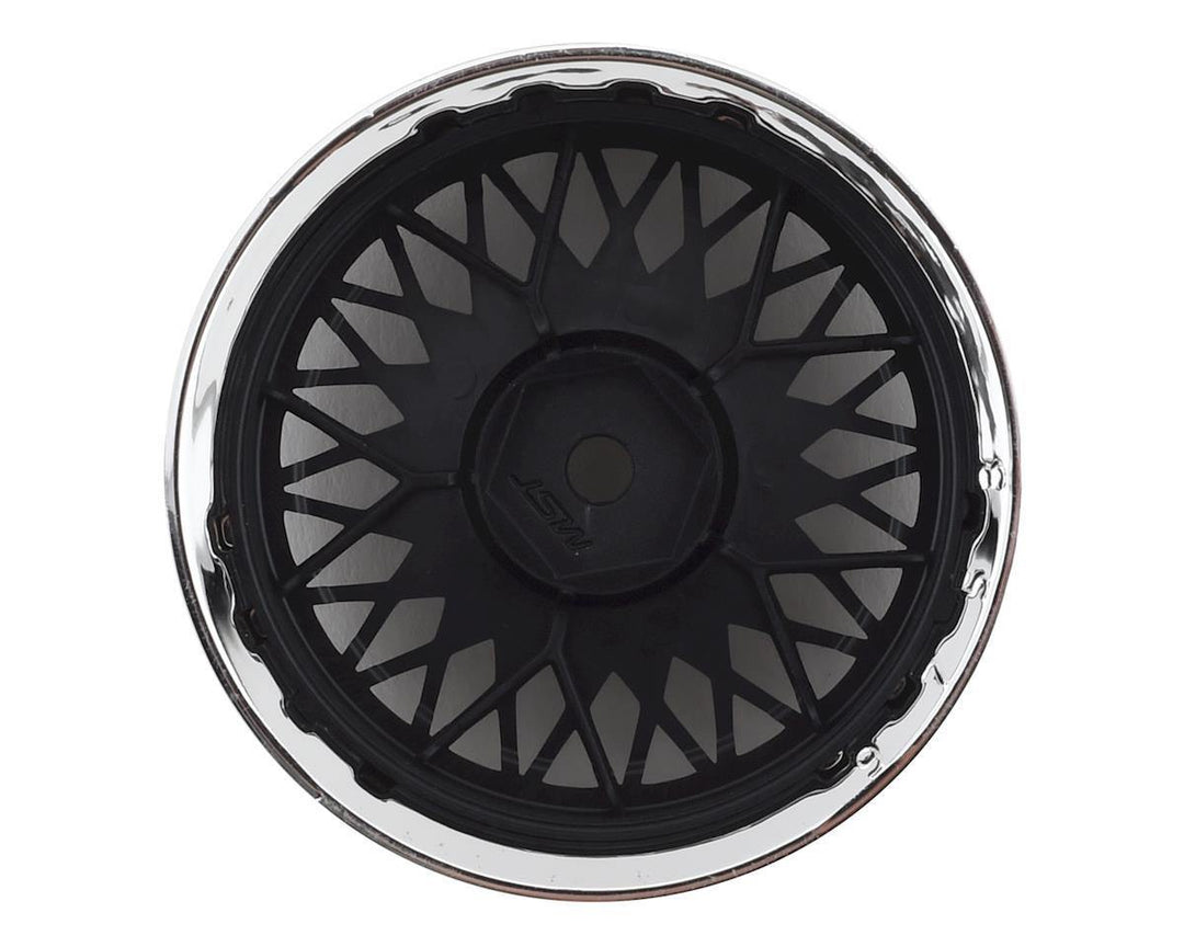 MST MXS-832103FBK 501 Wheel Set (Flat Black) (4) (Offset Changeable) w/12mm Hex - Excel RC