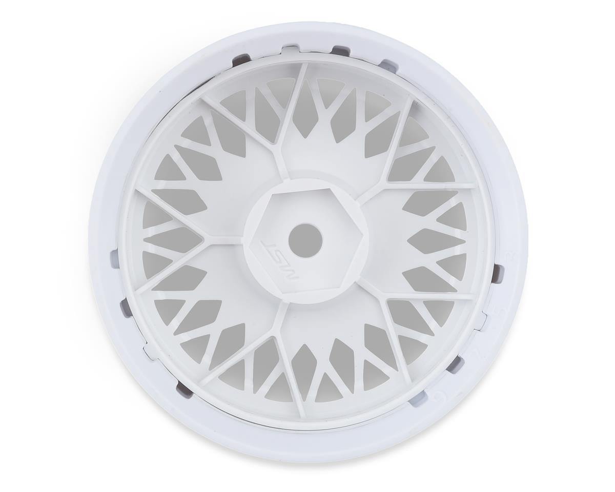 MST MXS-832103W 501 Wheel Set (White) (4) (Offset Changeable) w/12mm Hex - Excel RC