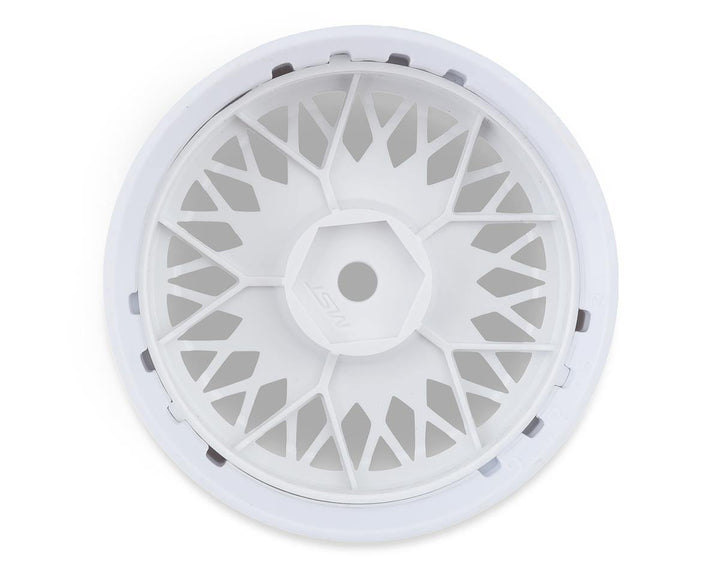 MST MXS-832103W 501 Wheel Set (White) (4) (Offset Changeable) w/12mm Hex - Excel RC