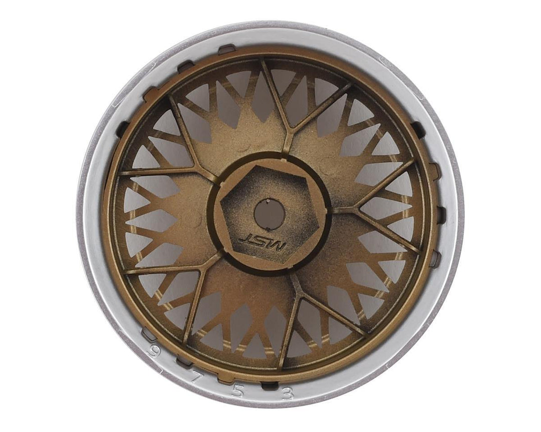MST MXS-832104GD 501 Wheel Set (Gold) (4) (Offset Changeable) w/12mm Hex - Excel RC