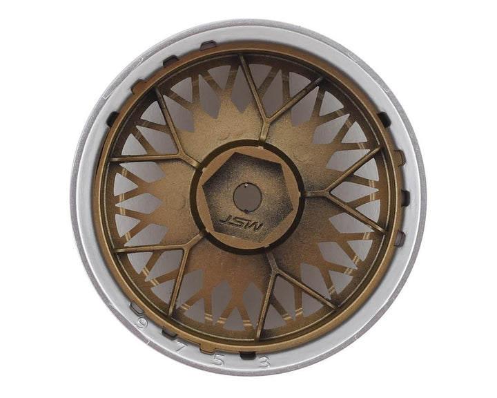 MST MXS-832104GD 501 Wheel Set (Gold) (4) (Offset Changeable) w/12mm Hex - Excel RC