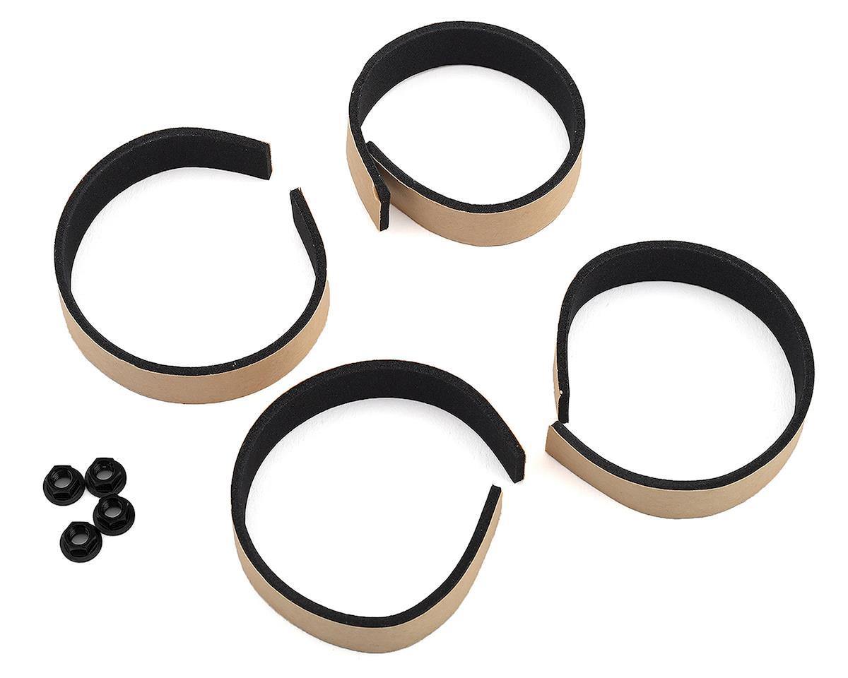 MST MXS-832110SBK GT Wheel Set (Matte Silver/Black Chrome) (4) (Offset Changeable) - Excel RC