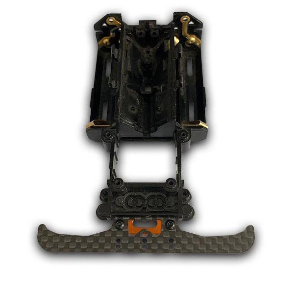 Nexx Racing Aluminum Interchangeable Mount Lexan Pancar Body Carbon Front Bumper (ORANGE) NX-212 - Excel RC