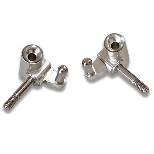 Nexx Racing Aluminum Low Down Knuckle Set For V-LINE (SILVER) NX-125 - Excel RC