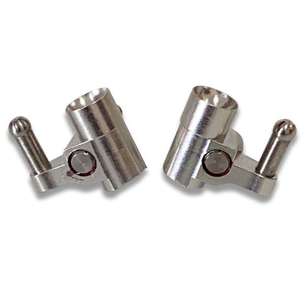 Nexx Racing Aluminum Low Down Knuckle Set For V-LINE (SILVER) NX-125 - Excel RC