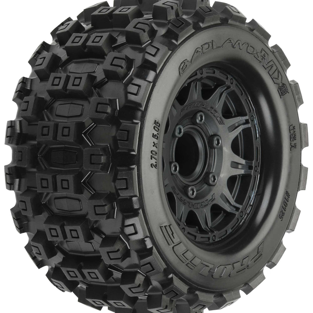Pro-Line Badlands MX28 2.8" MTD Raid Black 6x30 F/R PRO1012510 - Excel RC