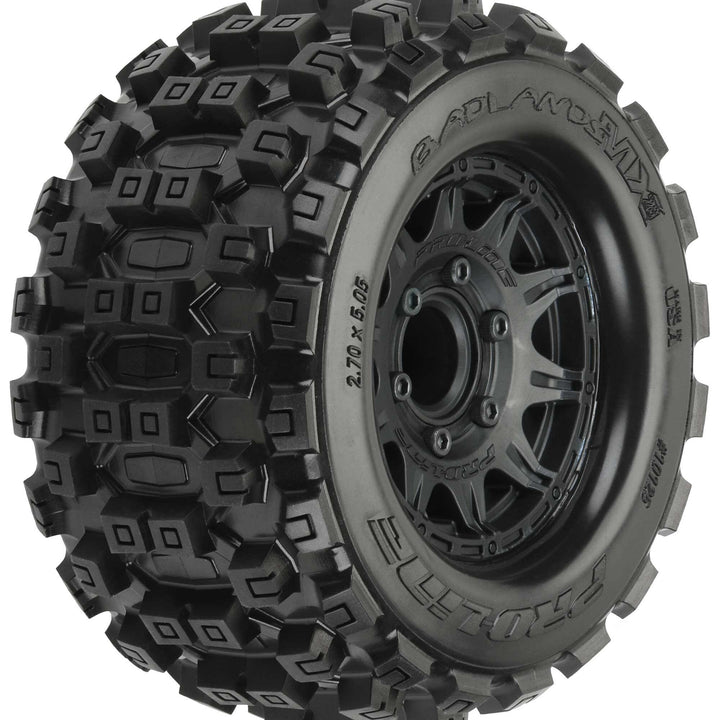 Pro-Line Badlands MX28 2.8" MTD Raid Black 6x30 F/R PRO1012510 - Excel RC