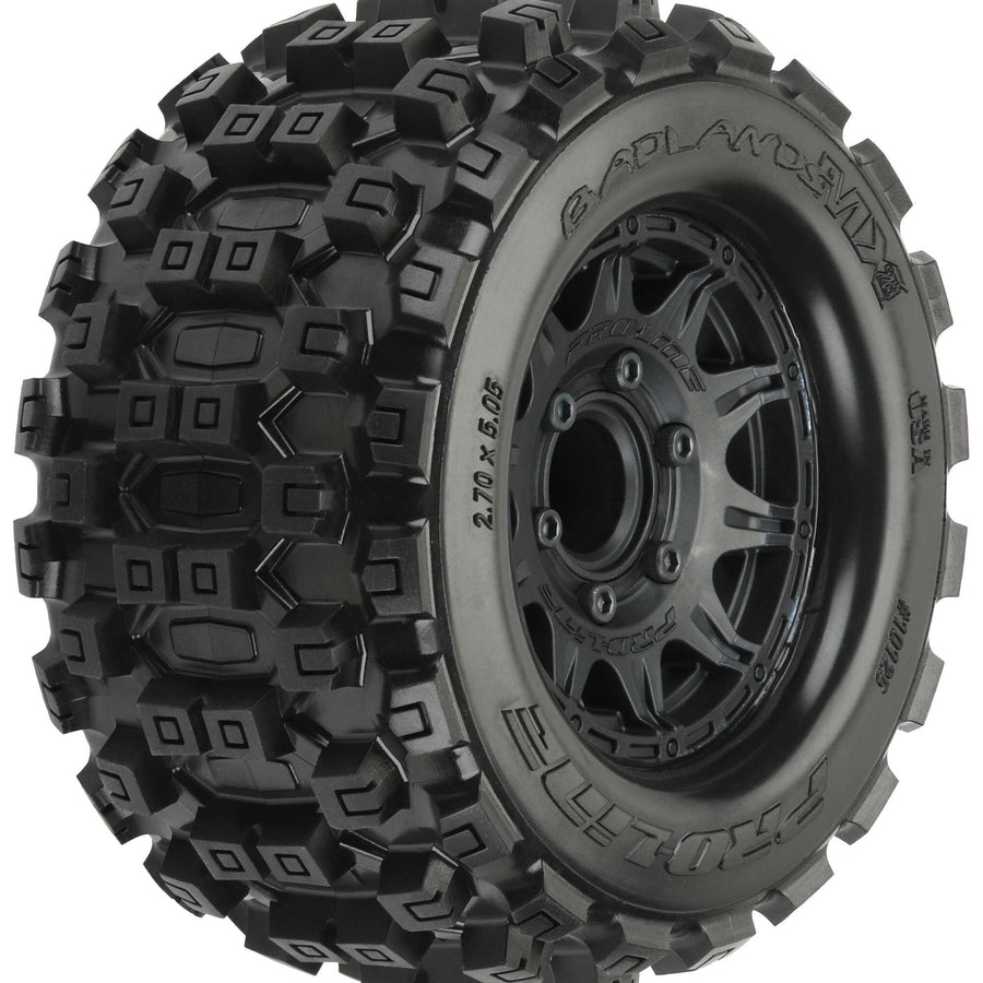 Pro-Line Badlands MX28 2.8" MTD Raid Black 6x30 F/R PRO1012510 - Excel RC