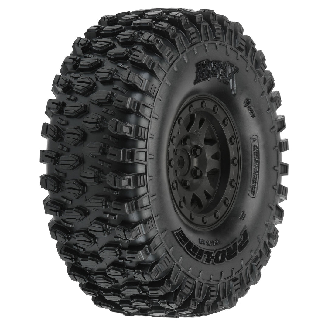 Pro-Line Hyrax 1.9 G8 Mtd Impulse Black Wheels (2) PRO1012810