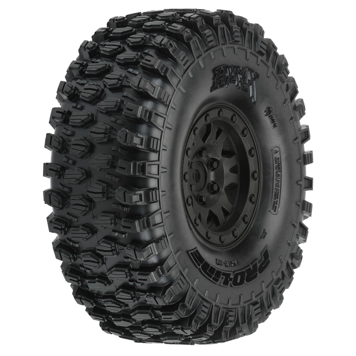 Pro-Line Hyrax 1.9 G8 Mtd Impulse Black Wheels (2) PRO1012810