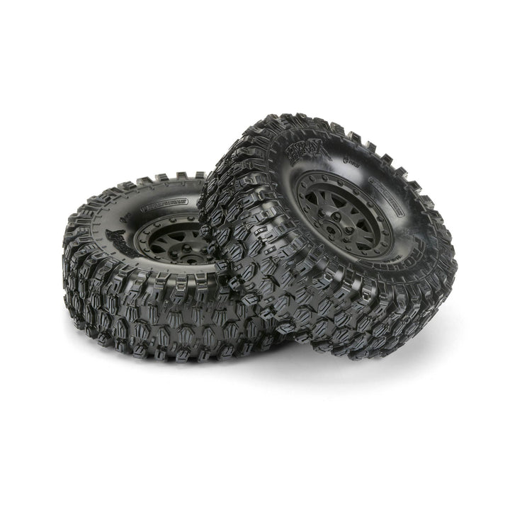 Pro-Line Hyrax 1.9 G8 Mtd Impulse Black Wheels (2) PRO1012810