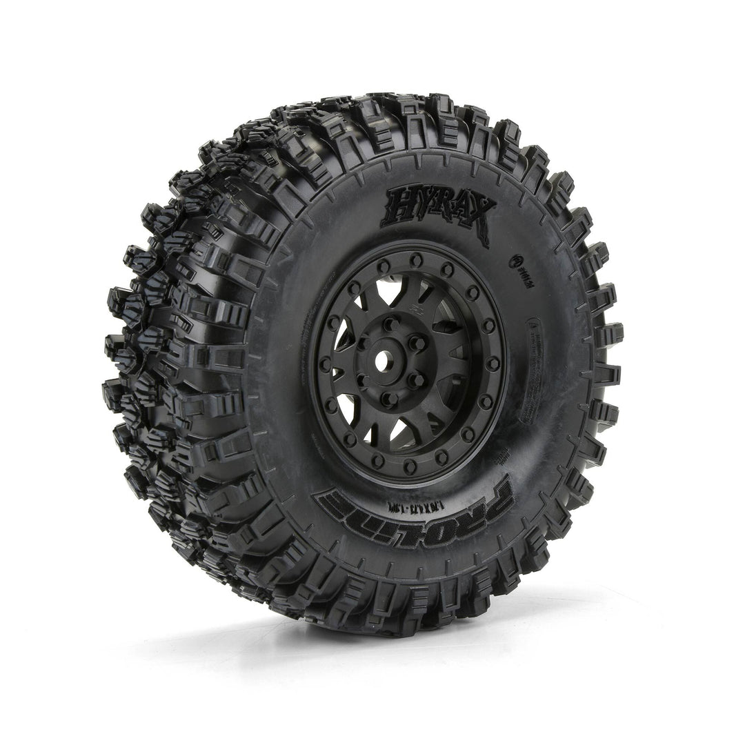 Pro-Line Hyrax 1.9 G8 Mtd Impulse Black Wheels (2) PRO1012810