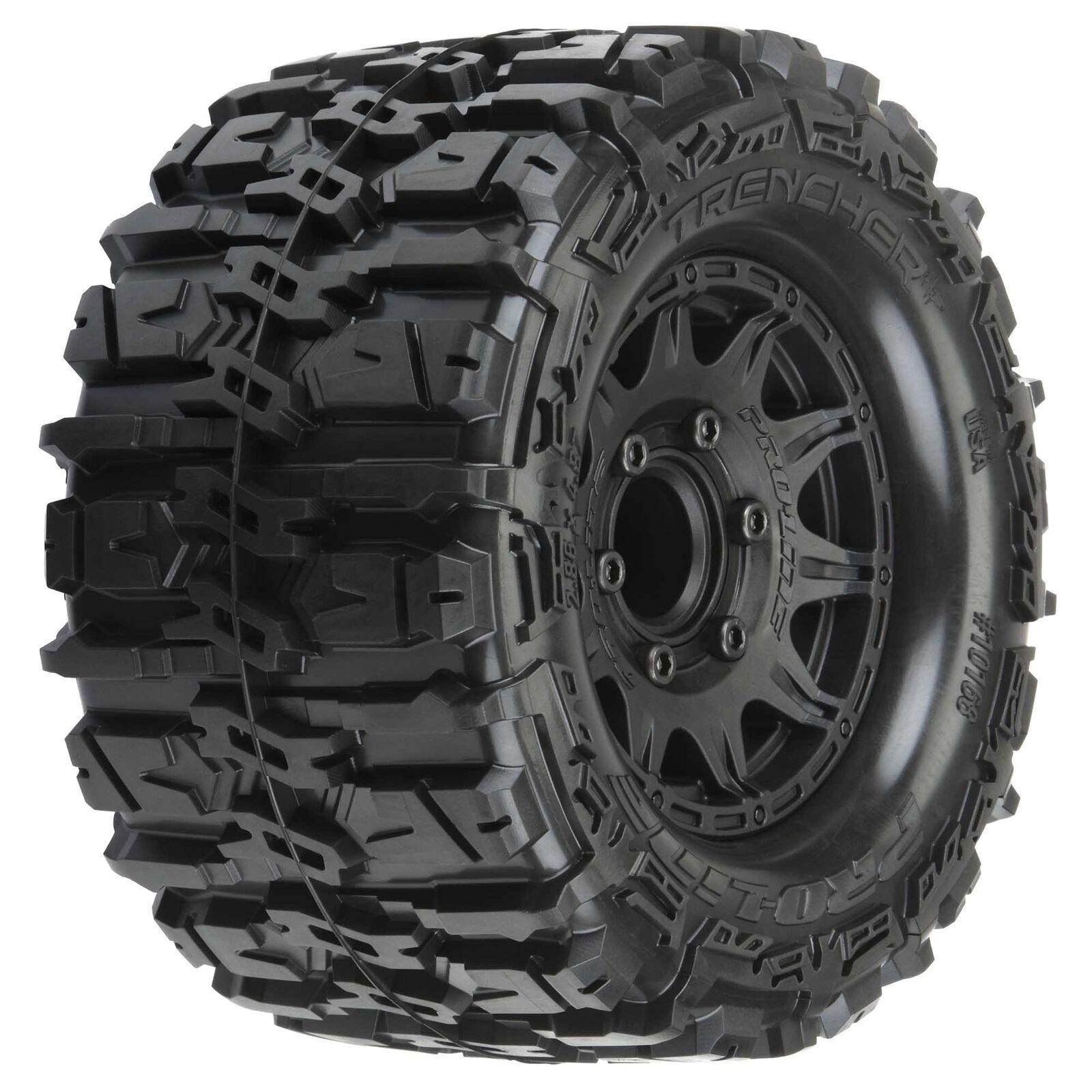 Pro-Line Trencher HP 2.8 BELTED Tires MTD Raid 6x30 Wheels F/R PRO1016810 - Excel RC