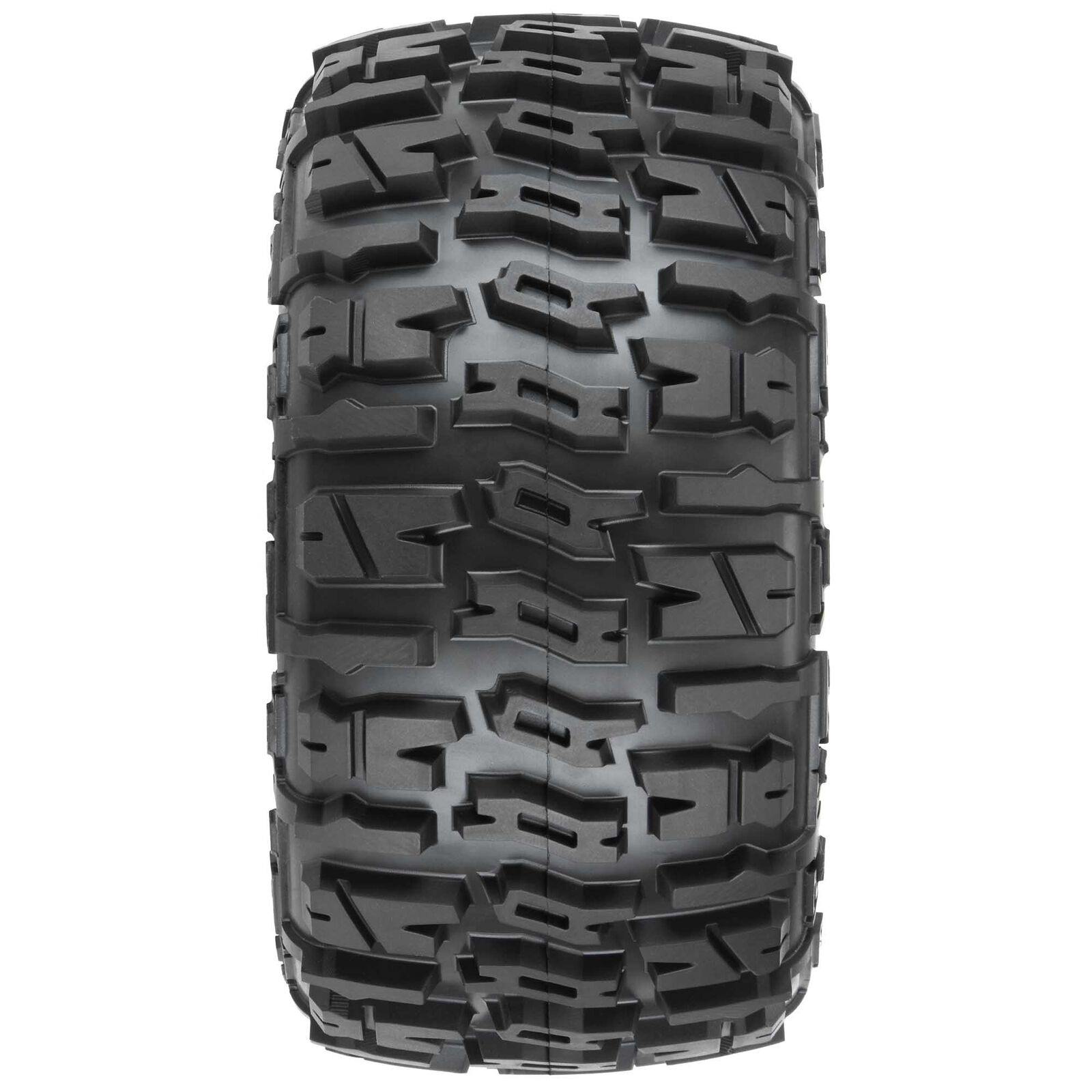 Pro-Line Trencher LP 3.8" Mounted Raid 8x32 Wheels, 17mm F/R (2) PRO1017510 - Excel RC