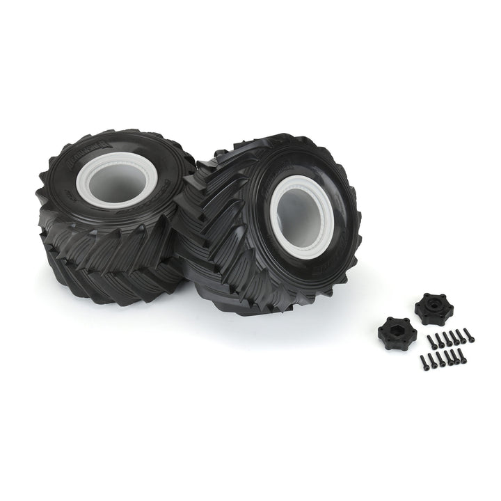 Pro-line Racing Demolisher 2.6"/3.5" Mounted Gray Wheels Fits LMT Front / Rear PRO1018715