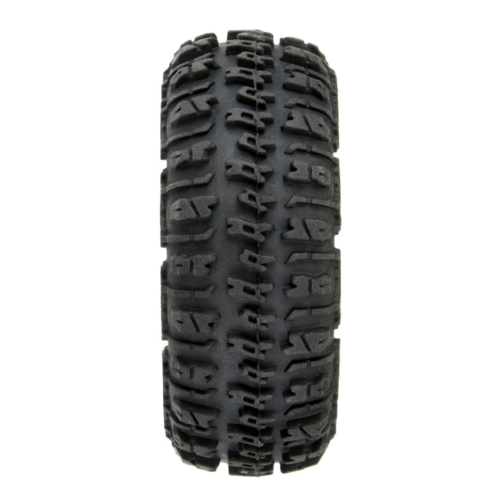 Pro-Line 1/24 Trencher Fr/Rr 1.0\" Tires Mounted 7mm Black Impulse (4): SCX24 PRO1020910