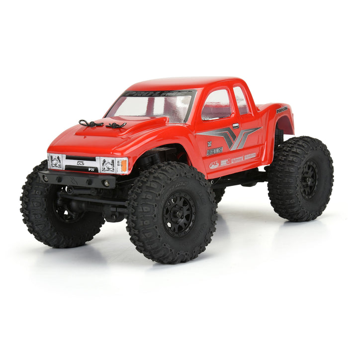 Pro-Line 1/24 Trencher Fr/Rr 1.0\" Tires Mounted 7mm Black Impulse (4): SCX24 PRO1020910