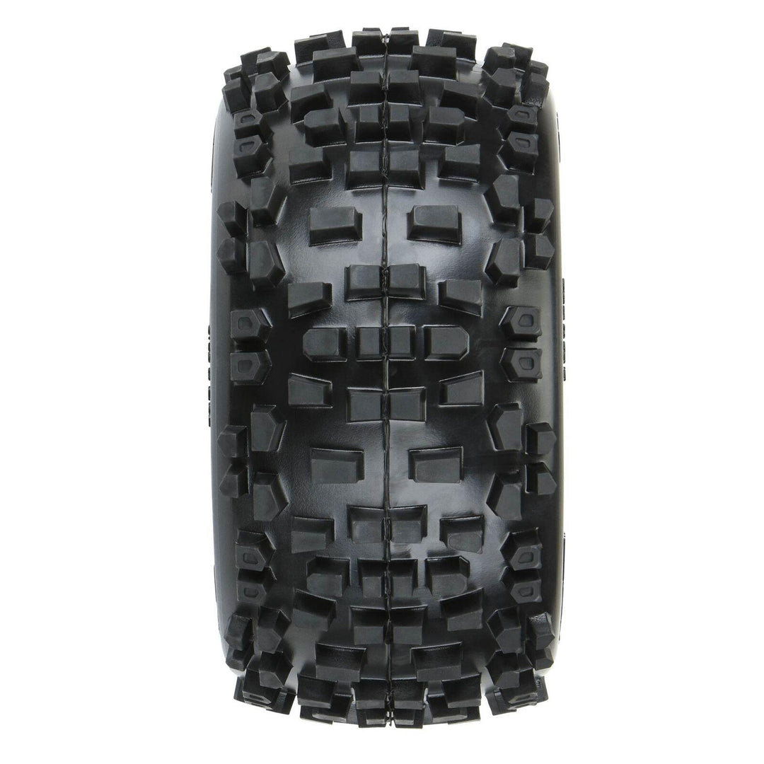Pro-Line Badlands 3.8" All Terrain MT Tires, Raid Black Mounted 8x32 17mm Hex (2) PRO117810 - Excel RC