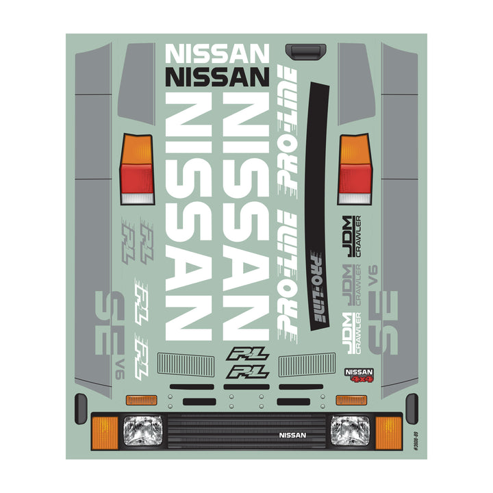 Pro-Line Racing 1/10 1987 Nissan Hardbody D21 Clear Body 12.3" (313mm) For Crawlers  3608-00 | PRO360800