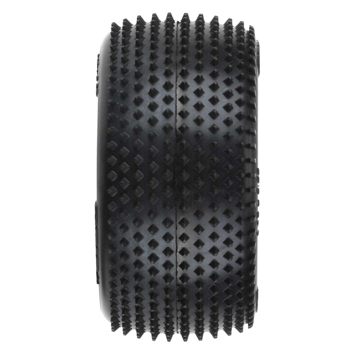 Pro-Line Racing 1/18 Prism Rear Carpet Mini-B Tires Mounted 8mm White Wheels (2) PRO829713