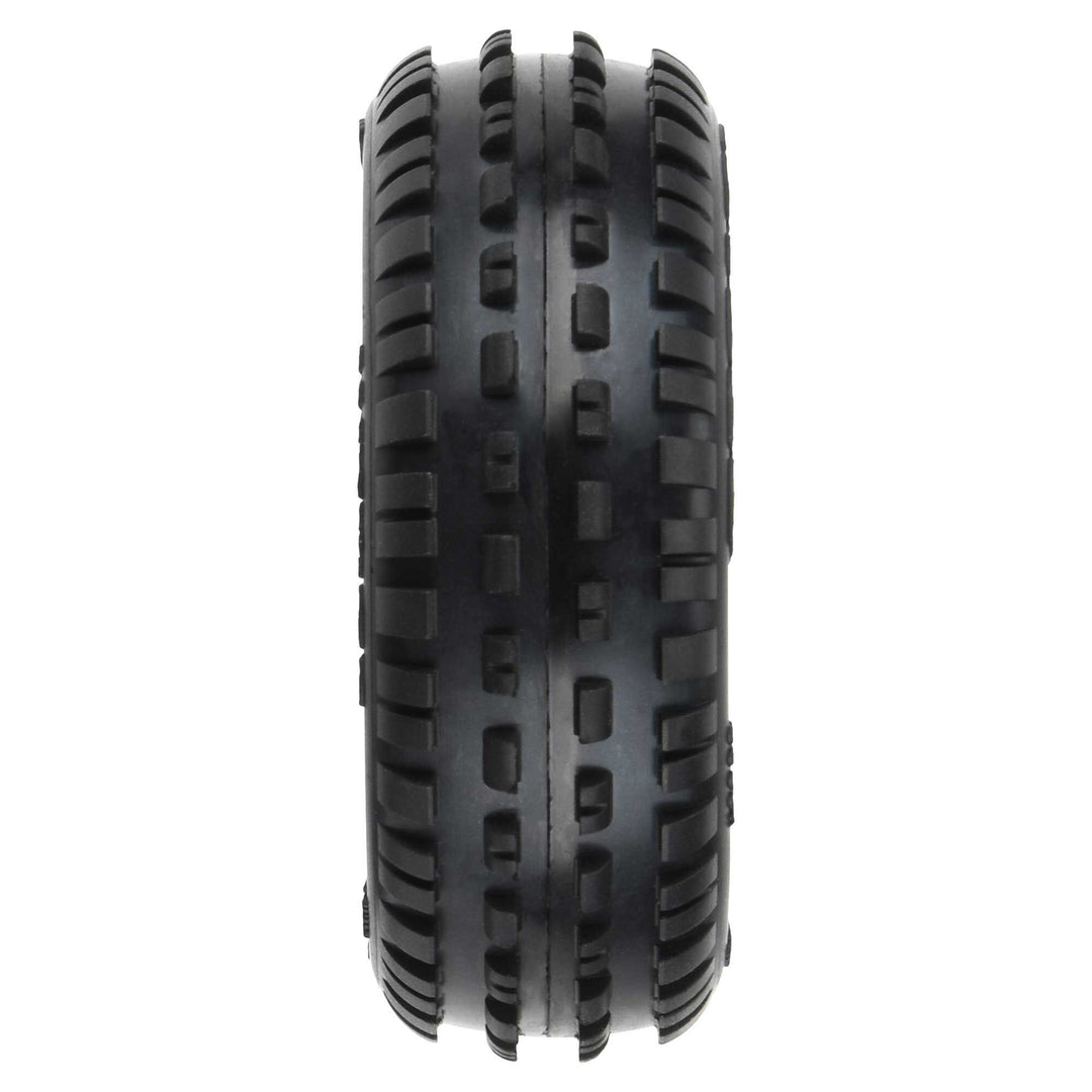 Pro-Line Wedge Carpet Tires MTD Yellow Mini-B Front PRO829812