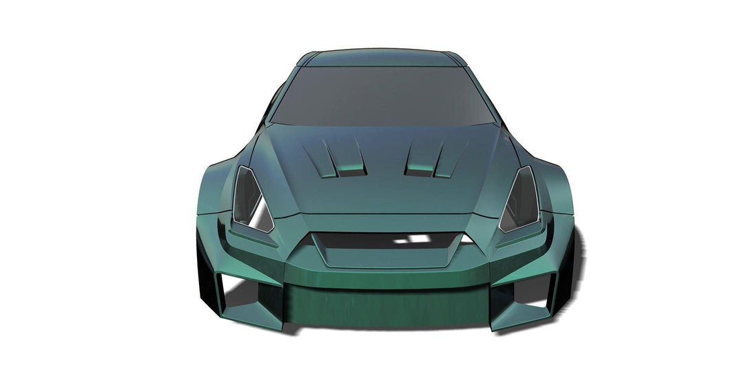 Rc Arlos LB-SILHOUETE WORKS GT N35GT-RR / RC- LBR35GTR-FBK - Excel RC