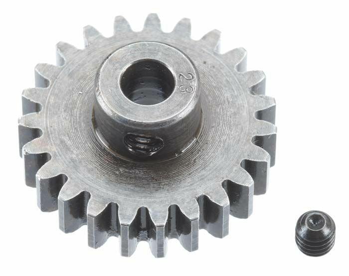 Robinson Racing Products Extra Hard Steel 5mm Bore 1 Module Pinion, 23T RRP1223 - Excel RC